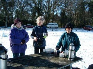 Coffee in the snow
